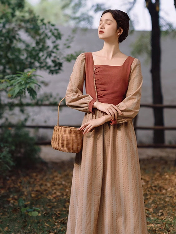 Rustic Elegance Vintage Dress