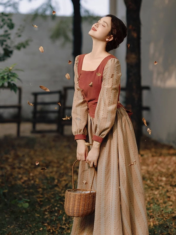 Rustic Elegance Vintage Dress