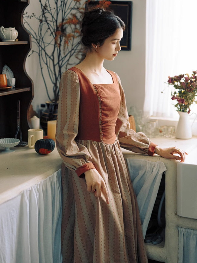 Rustic Elegance Vintage Dress