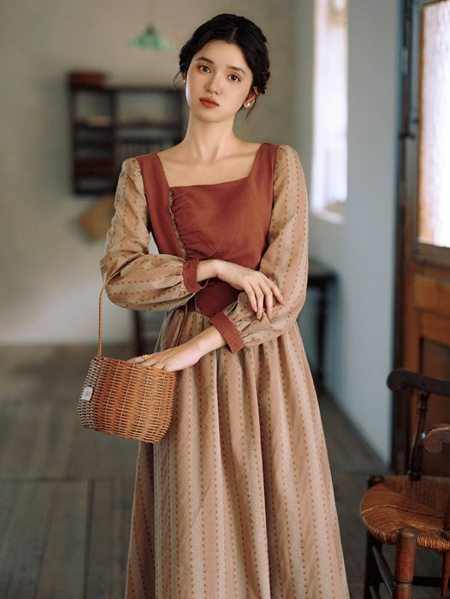 Rustic Elegance Vintage Dress