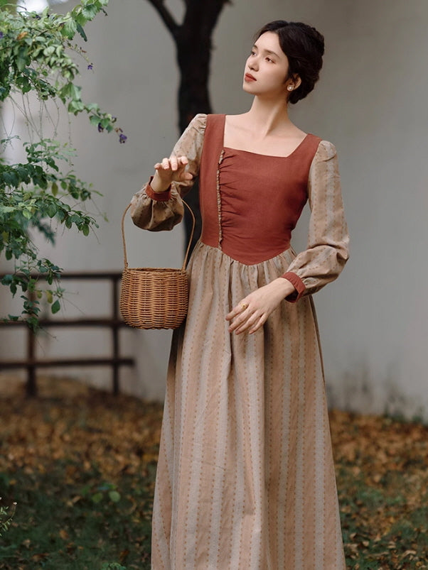 Rustic Elegance Vintage Dress