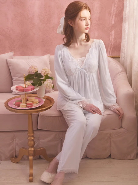 Enchanted Lace Long Sleeve Pajama Set