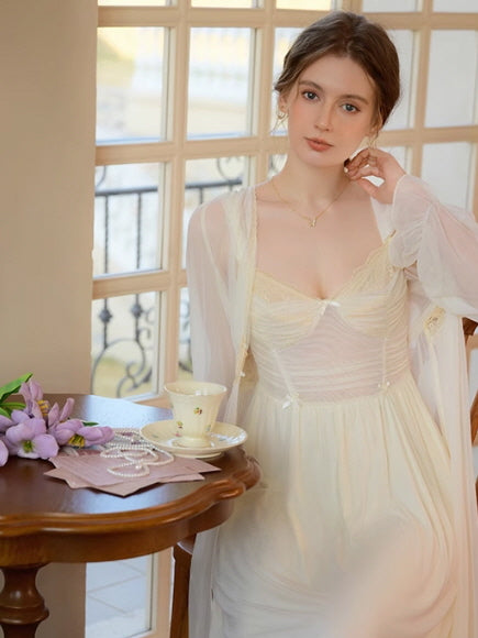 Fairytale Sheer Yellow Nightgown