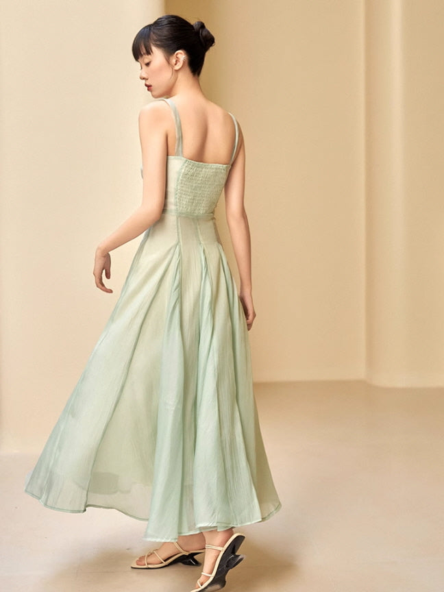 Ethereal Pastel Chiffon Dress