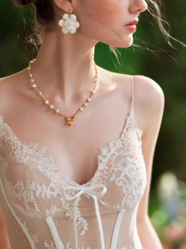 Enchanted Ivory Lace Corset Dress