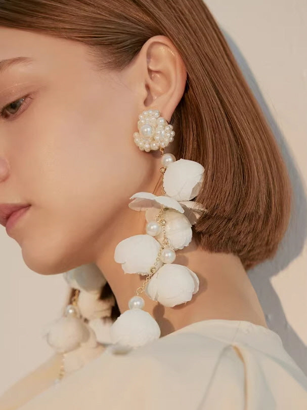 Blooming Pearl Blossom Earrings