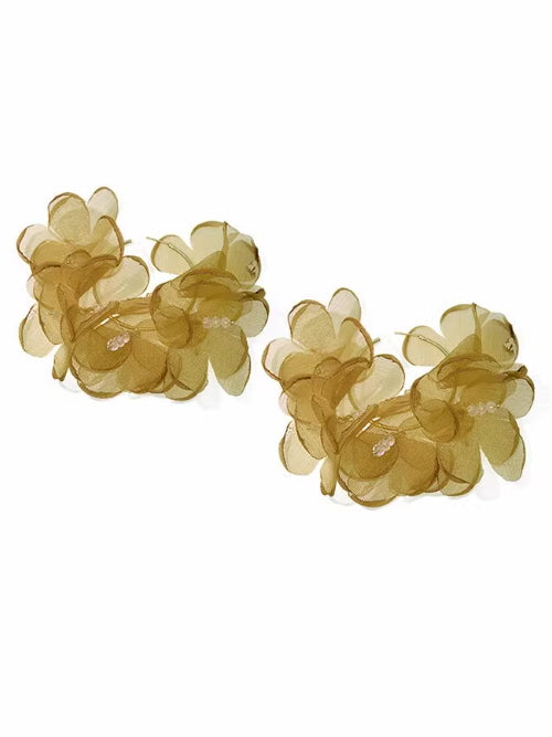 Whimsical Bloom Organza Earrings