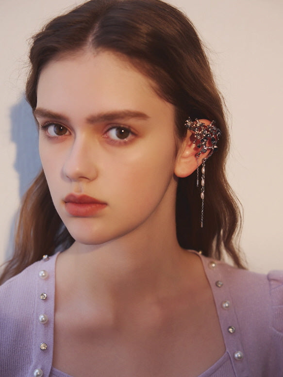 Fairycore Crystal Ear Cuff Earrings