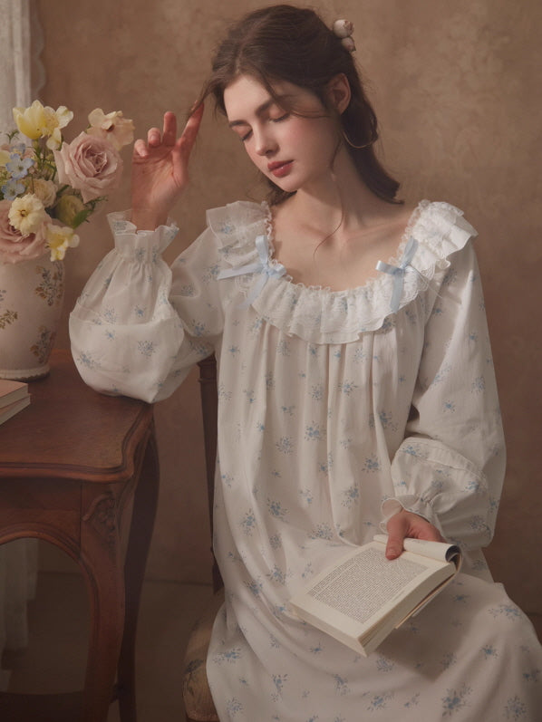 Blue Blossom Vintage Nightgown