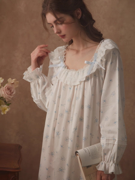 Blue Blossom Vintage Nightgown