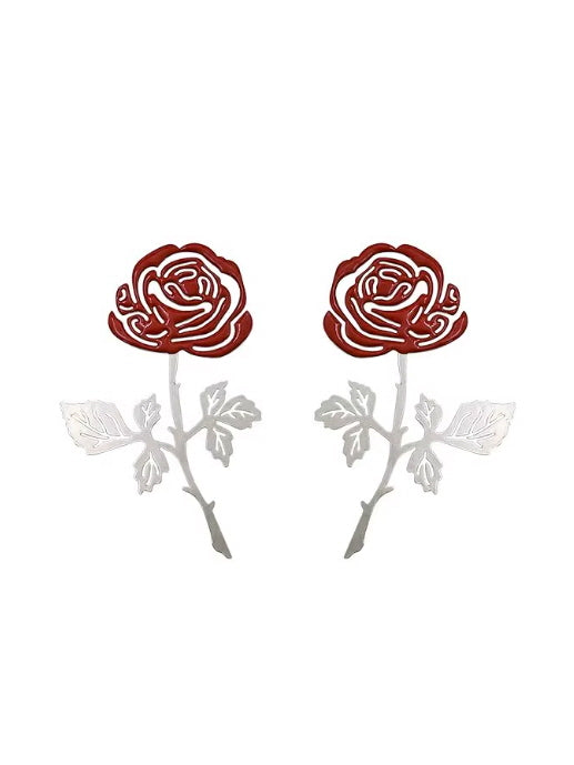 Romantic Rose Statement Earrings