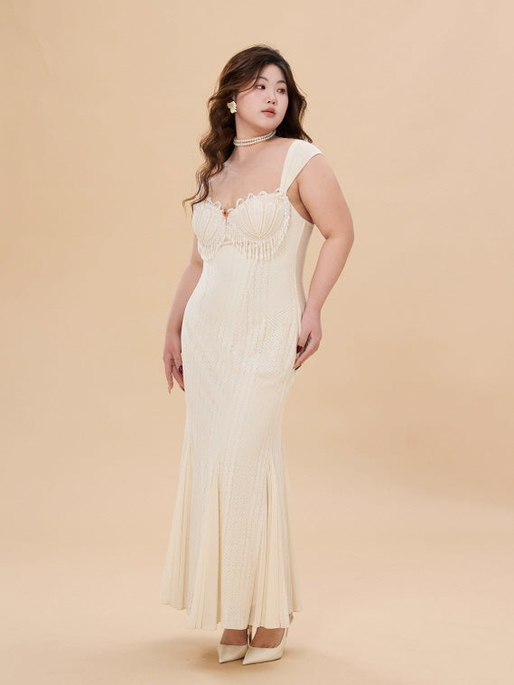 Ivory Pearl Corset Gown