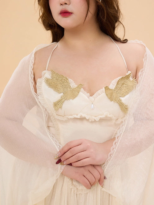 Golden Dove Ivory Fairytale Plus Size Dress