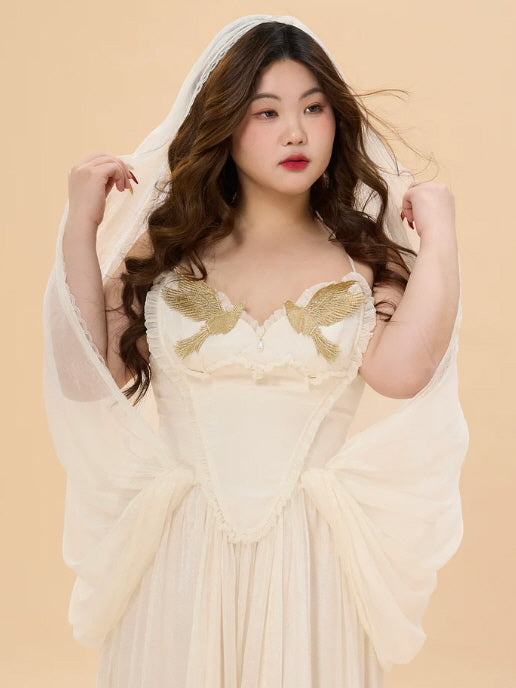 Golden Dove Ivory Fairytale Plus Size Dress