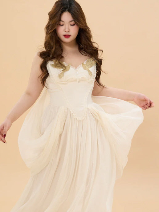 Golden Dove Ivory Fairytale Plus Size Dress