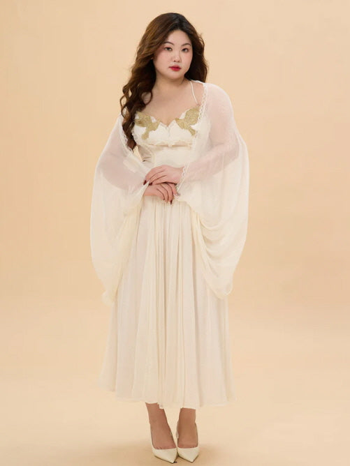Golden Dove Ivory Fairytale Plus Size Dress