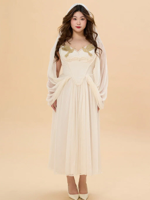 Golden Dove Ivory Fairytale Plus Size Dress