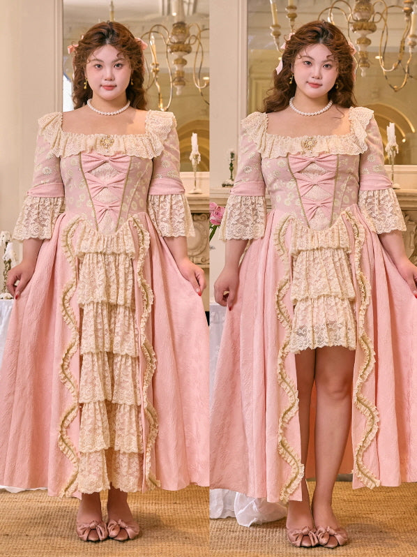 Pink Rococo Lace Fairytale Dress