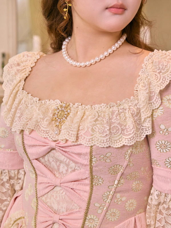 Pink Rococo Lace Fairytale Dress