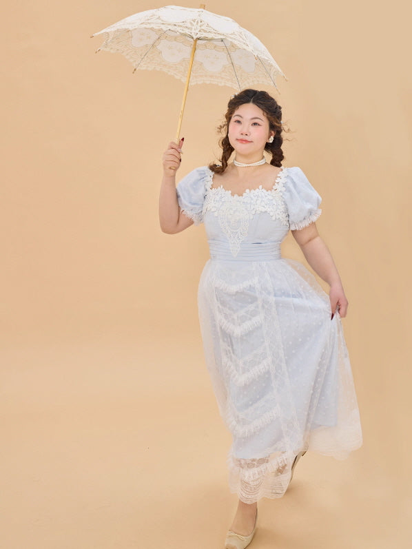 Sky Blue Lace Princess Dress