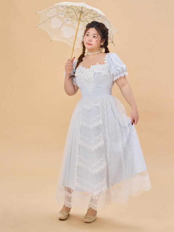 Sky Blue Lace Princess Dress