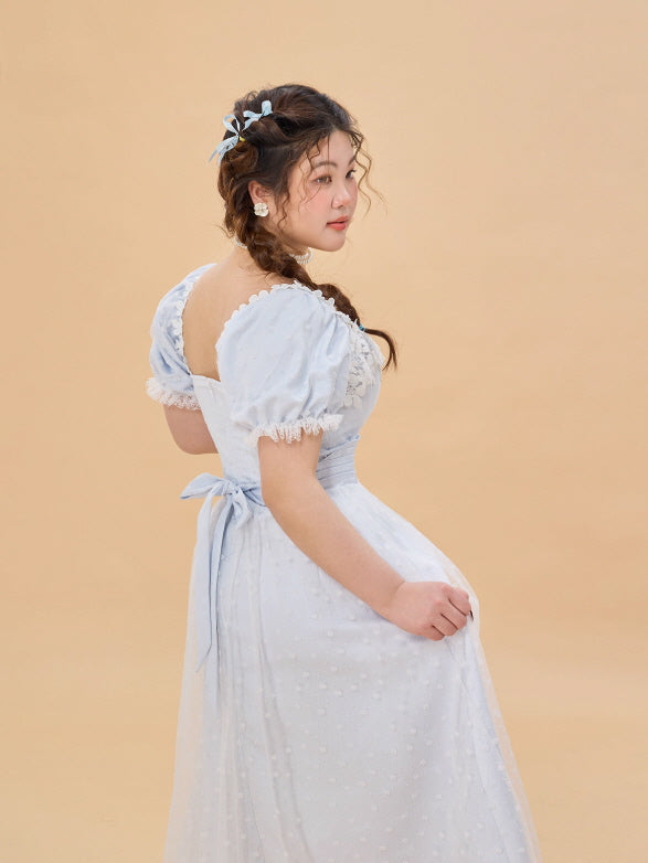 Sky Blue Lace Princess Dress