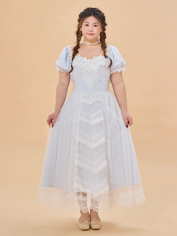 Sky Blue Lace Princess Dress