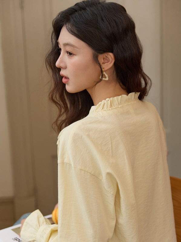Romantic Ruffle Rose Blouse