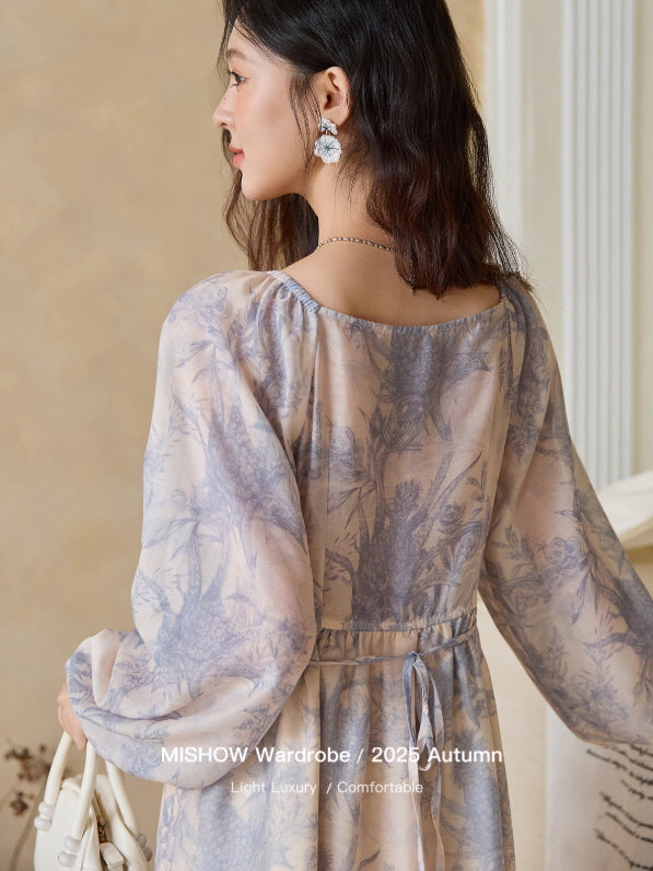 Blue Garden Vintage Dress