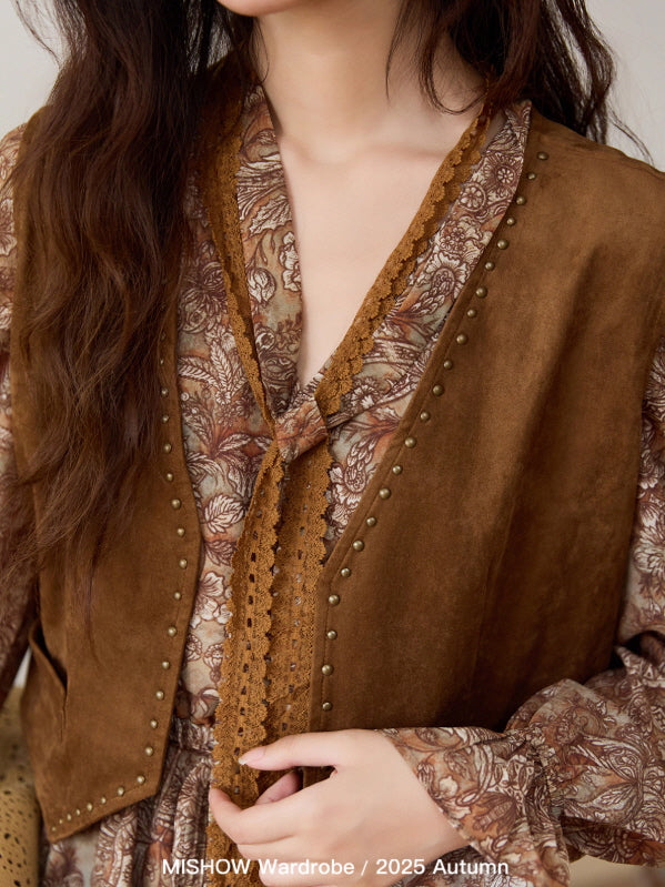 Autumn Paisley Vintage Tie Dress
