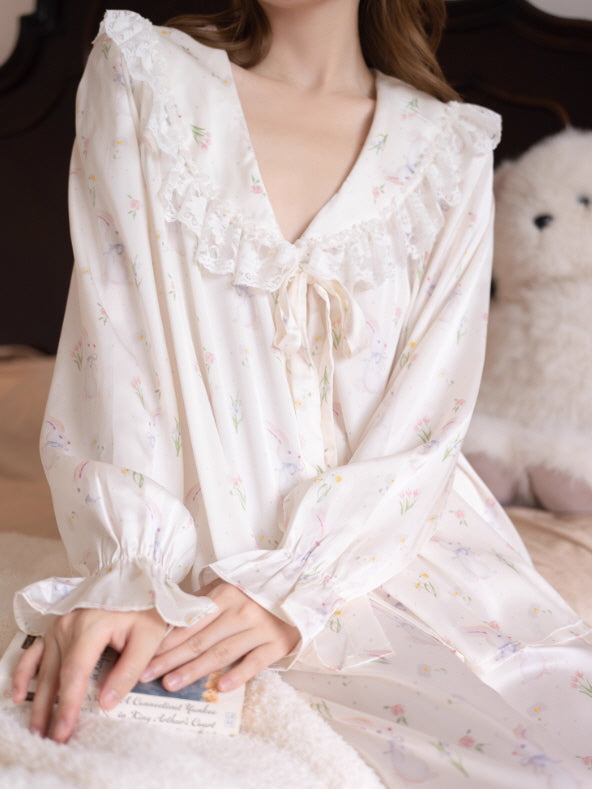 Fairy Meadow Bunny Lace Pajama