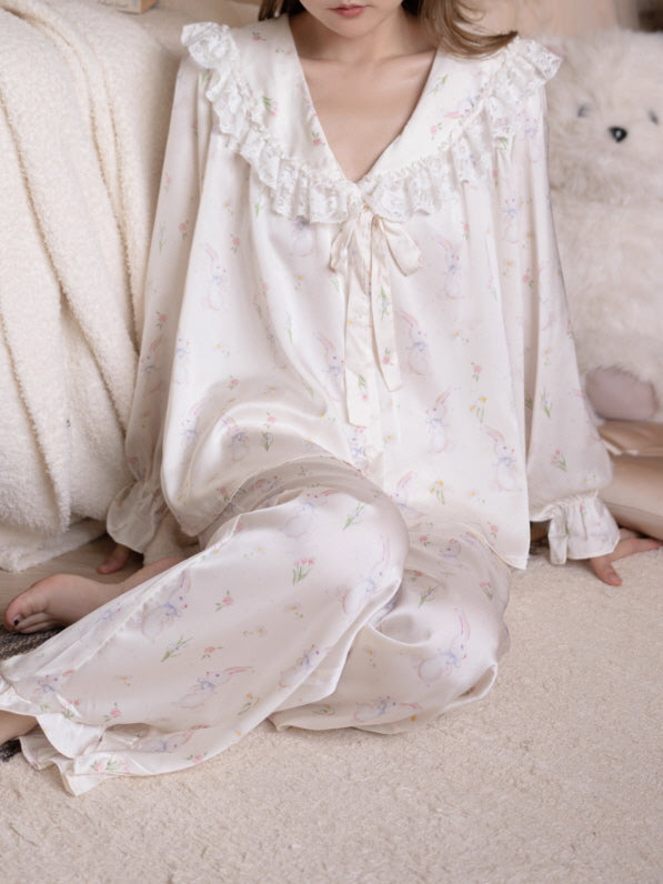 Fairy Meadow Bunny Lace Pajama