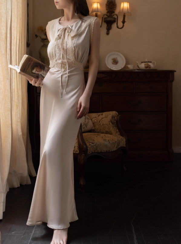 Lace Ribbon Vintage Nightgown