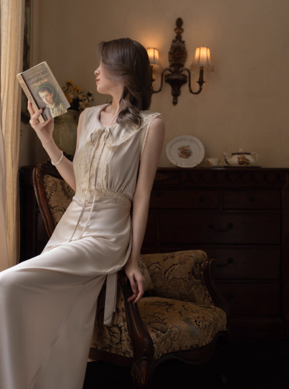 Lace Ribbon Vintage Nightgown