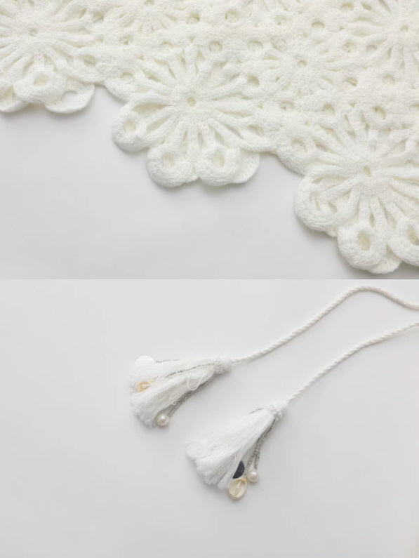 Floral Cutwork Lace Embroidered Collar Blouse
