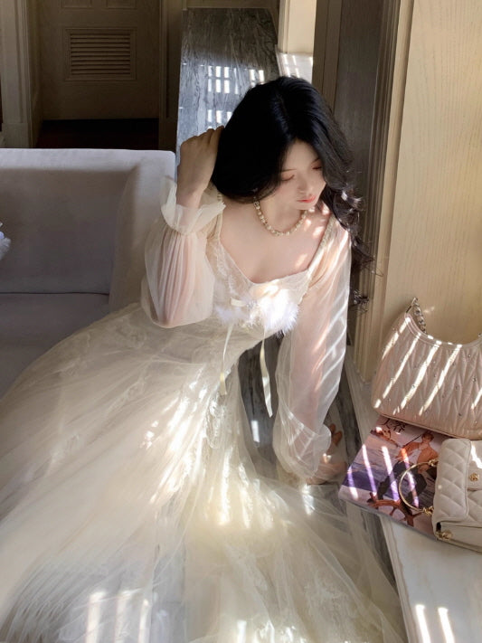 Ethereal Lace Dream Gown