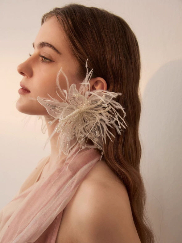 Ethereal Bloom Pearl Earrings