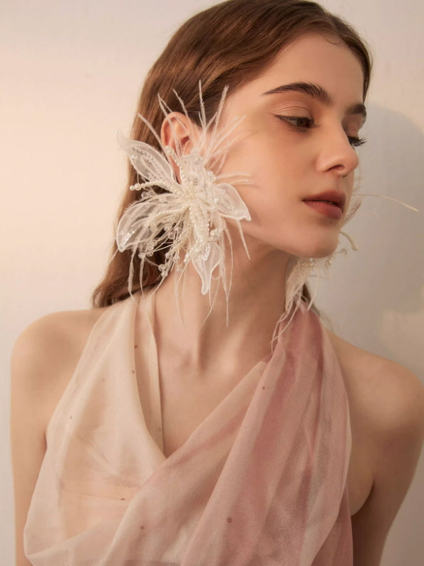 Ethereal Bloom Pearl Earrings