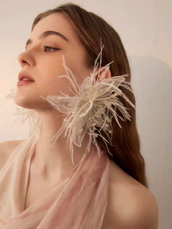 Ethereal Bloom Pearl Earrings