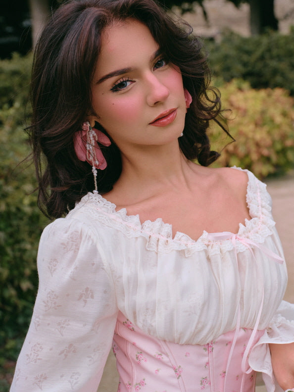 Blush Corset Rose Garden Dress