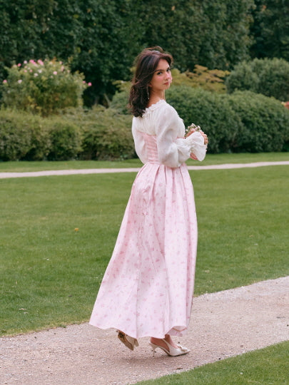 Blush Corset Rose Garden Dress