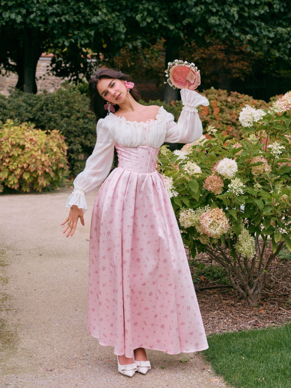 Blush Corset Rose Garden Dress