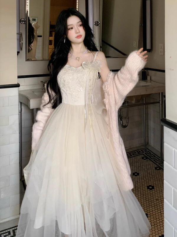 Whispering Petal Tulle Dress