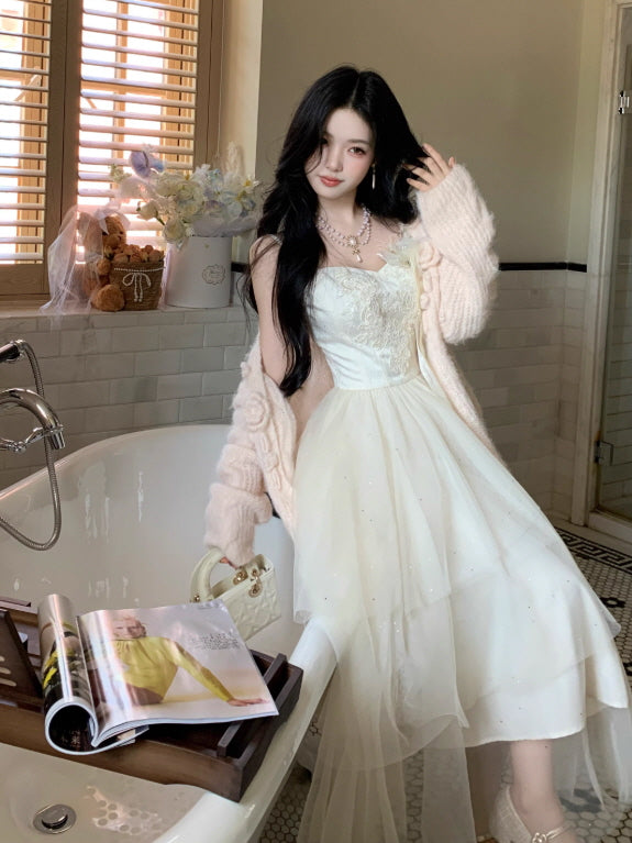 Whispering Petal Tulle Dress