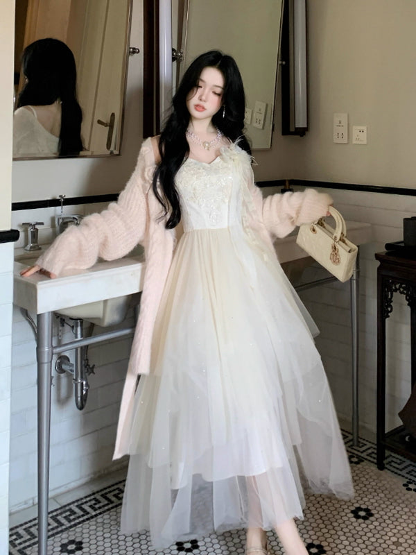 Floral Embroidered Layered Dress | Romantic Fairycore Princesscore Outfit