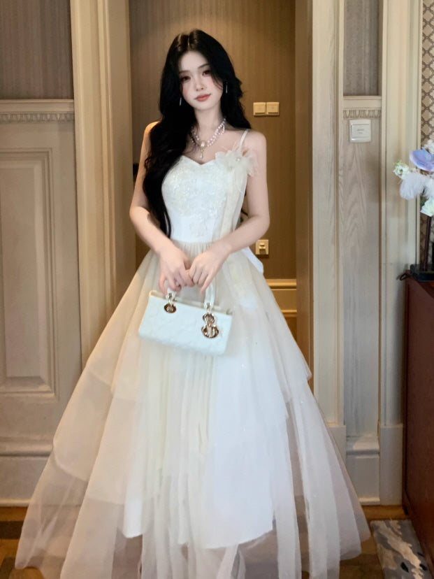 Whispering Petal Tulle Dress