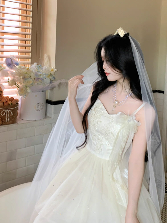 Whispering Petal Tulle Dress