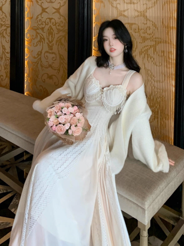 Seashell Pearl Fairytale Gown