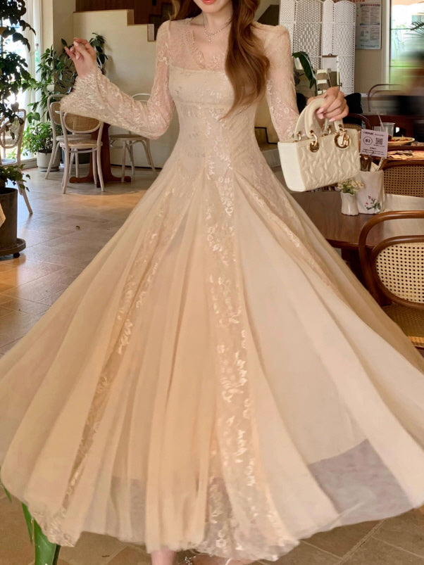 Moonlit Lace Vintage Princess Dress