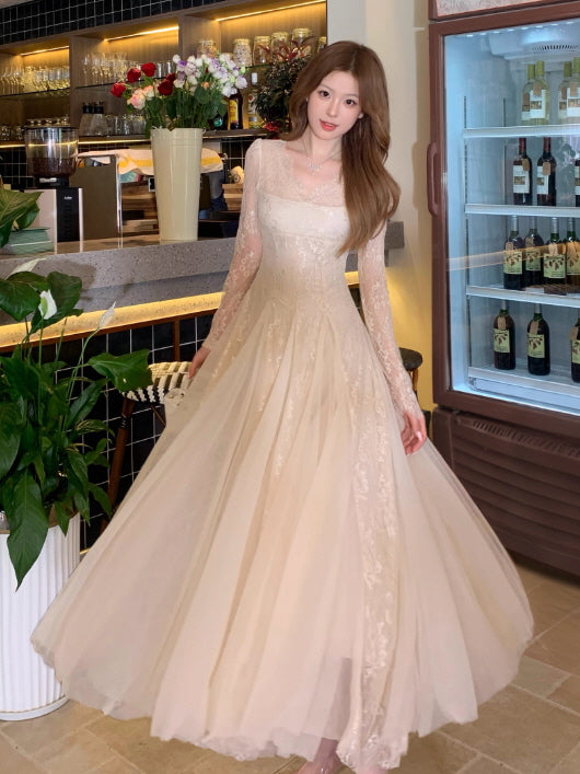 Moonlit Lace Vintage Princess Dress